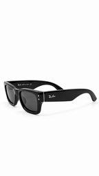 Ray-Ban RB4940 Black Acetate Square Sunglasses Dark Grey Polarized Lenses 45mm