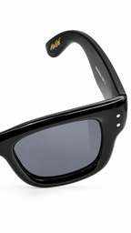 Ray-Ban RB4940 Black Acetate Square Sunglasses Dark Grey Polarized Lenses 45mm