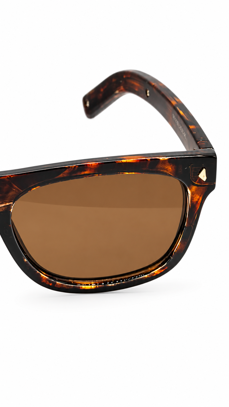 Prada PR B12S Rectangular Sunglasses – Tortoiseshell / Brown Lenses (55mm)