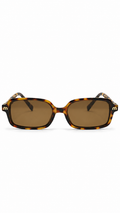 Miu Miu 34111 Rectangular Sunglasses – Tortoiseshell / Brown Lenses (58mm)