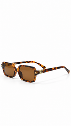 Miu Miu 34111 Rectangular Sunglasses – Tortoiseshell / Brown Lenses (58mm)