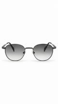 Cartier 69615 Dark Silver Gunmetal Metal Frame Sunglasses Gradient Grey Lenses 56mm
