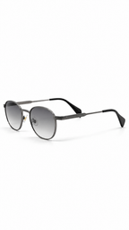 Cartier 69615 Dark Silver Gunmetal Metal Frame Sunglasses Gradient Grey Lenses 56mm