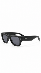Ray-Ban RB 4940 Mega Wayfarer Matte Black Sunglasses – Dark Grey Polarized Lenses (45mm)