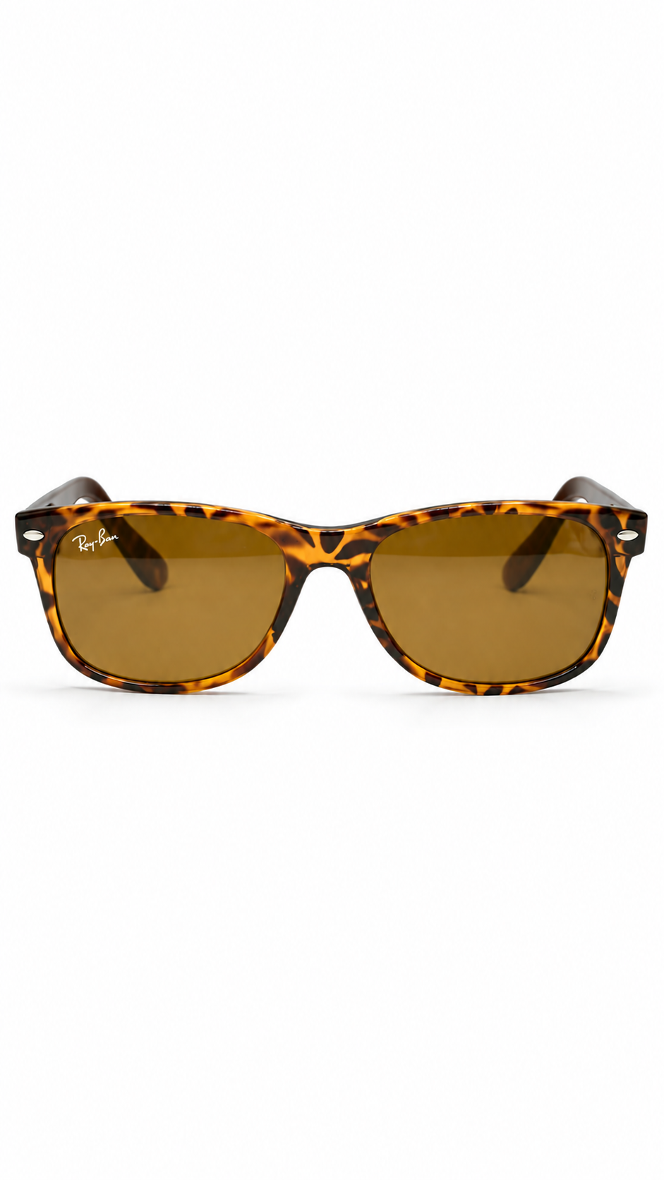 Ray-Ban RB 2132 New Wayfarer Light Havana Sunglasses – B-15 Brown Lenses (55mm)