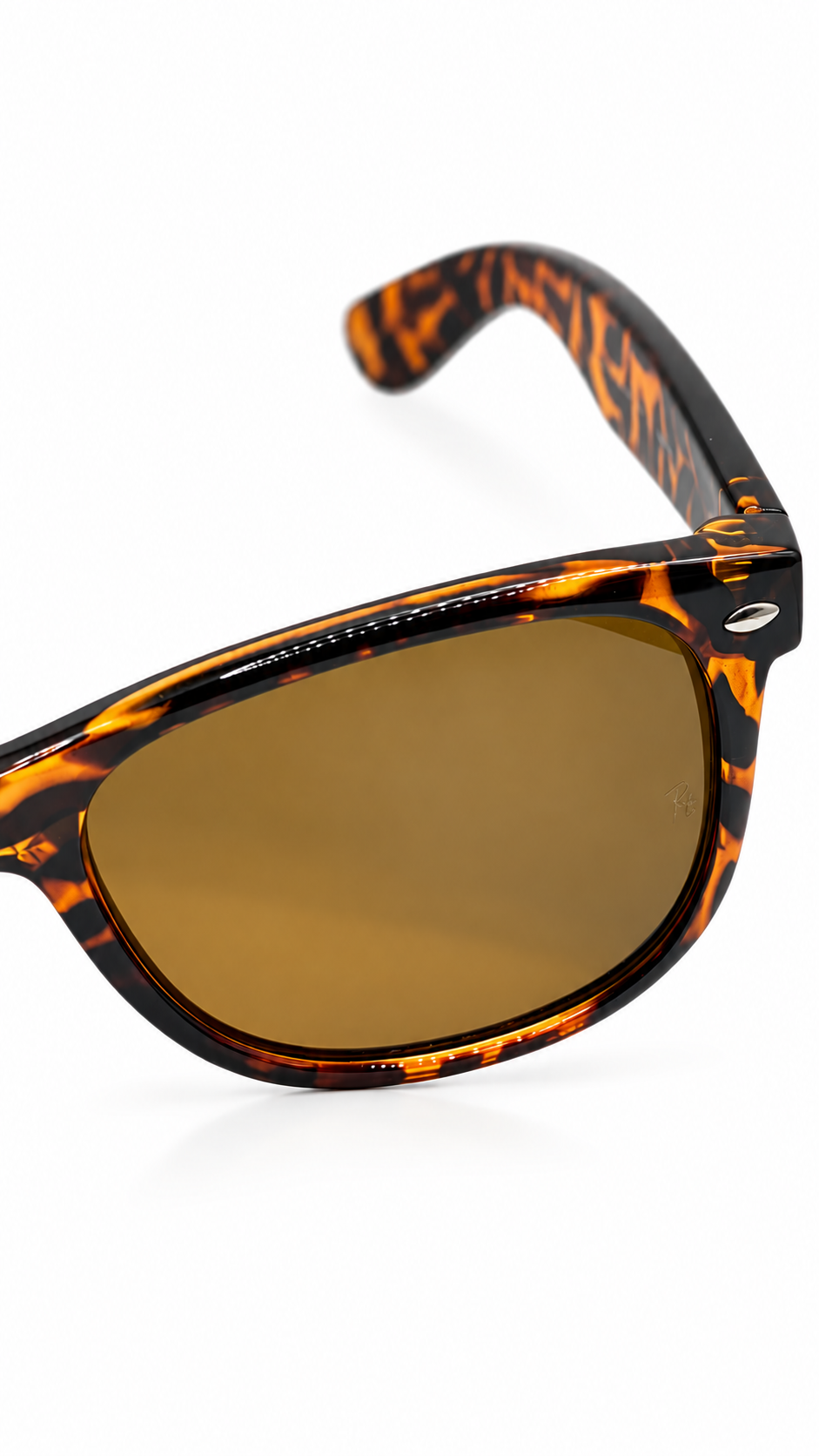 Ray-Ban RB 2132 New Wayfarer Light Havana Sunglasses – B-15 Brown Lenses (55mm)