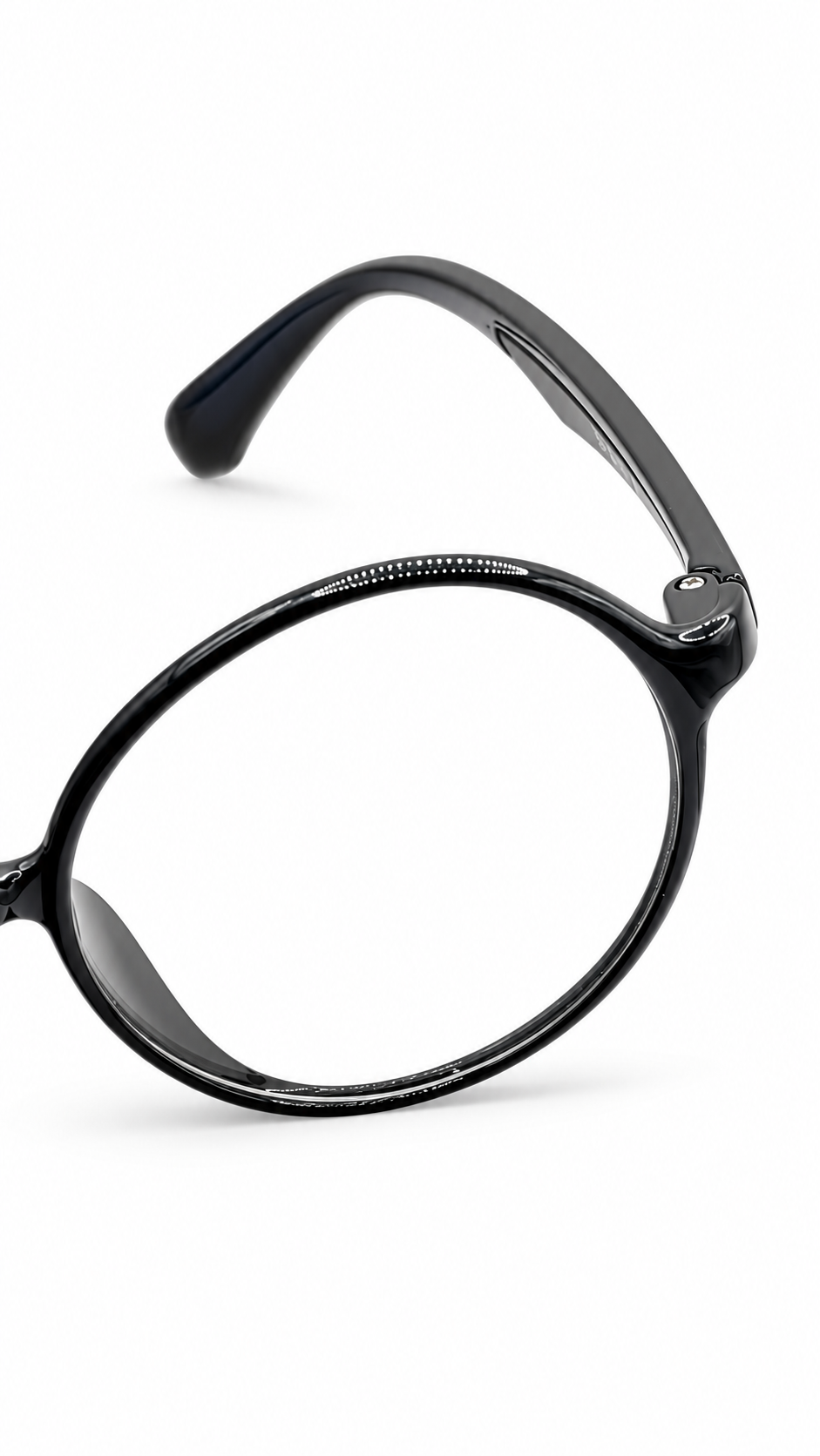 Play Classic Black Round Eyeglasses (Made in Korea)