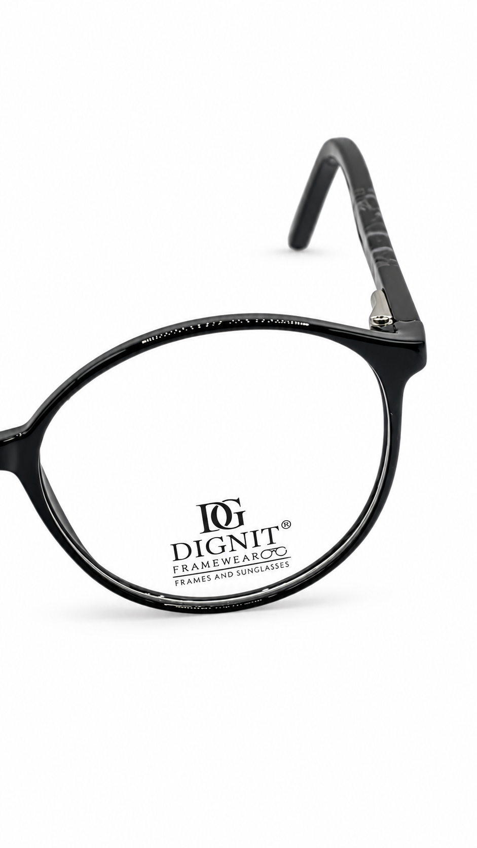 Dignit DG-025 Comfort Series Round Eyeglasses (47mm)