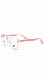 Ray-Ban Style 0035 Clear Pink & Coral Round Eyeglasses (44mm)