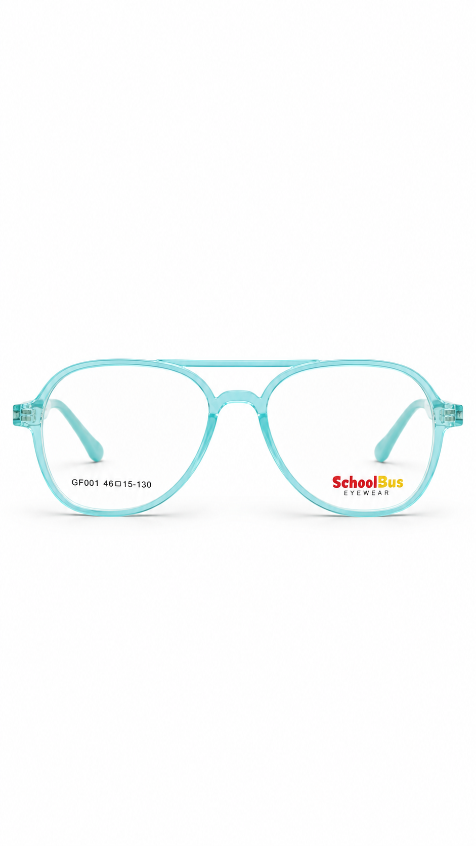 SchoolBus GF001 Translucent Aqua Blue Aviator Eyeglasses (46mm)