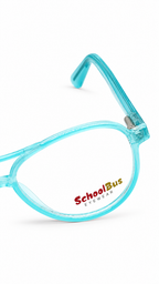 SchoolBus GF001 Translucent Aqua Blue Aviator Eyeglasses (46mm)