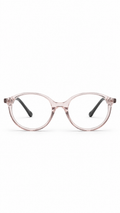 BA8025 Translucent Pink & Black Oval Eyeglasses (41mm)