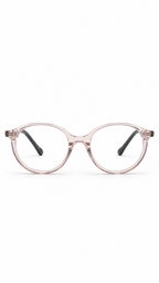 BA8025 Translucent Pink & Black Oval Eyeglasses (41mm)