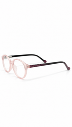 BA8025 Translucent Pink & Black Oval Eyeglasses (41mm)