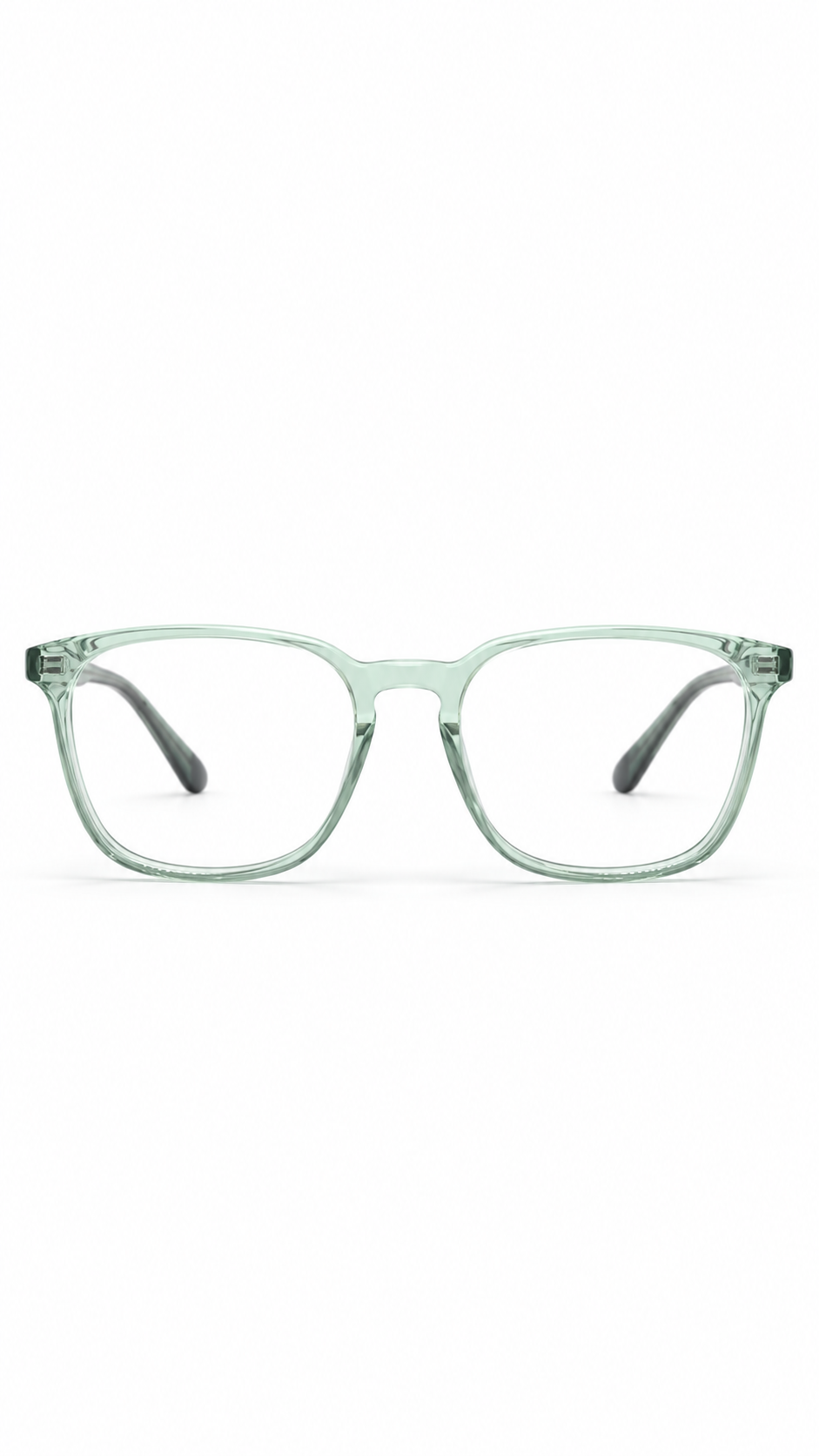 BA8023 Two-Tone Keyhole Square Optical Eyeglasses