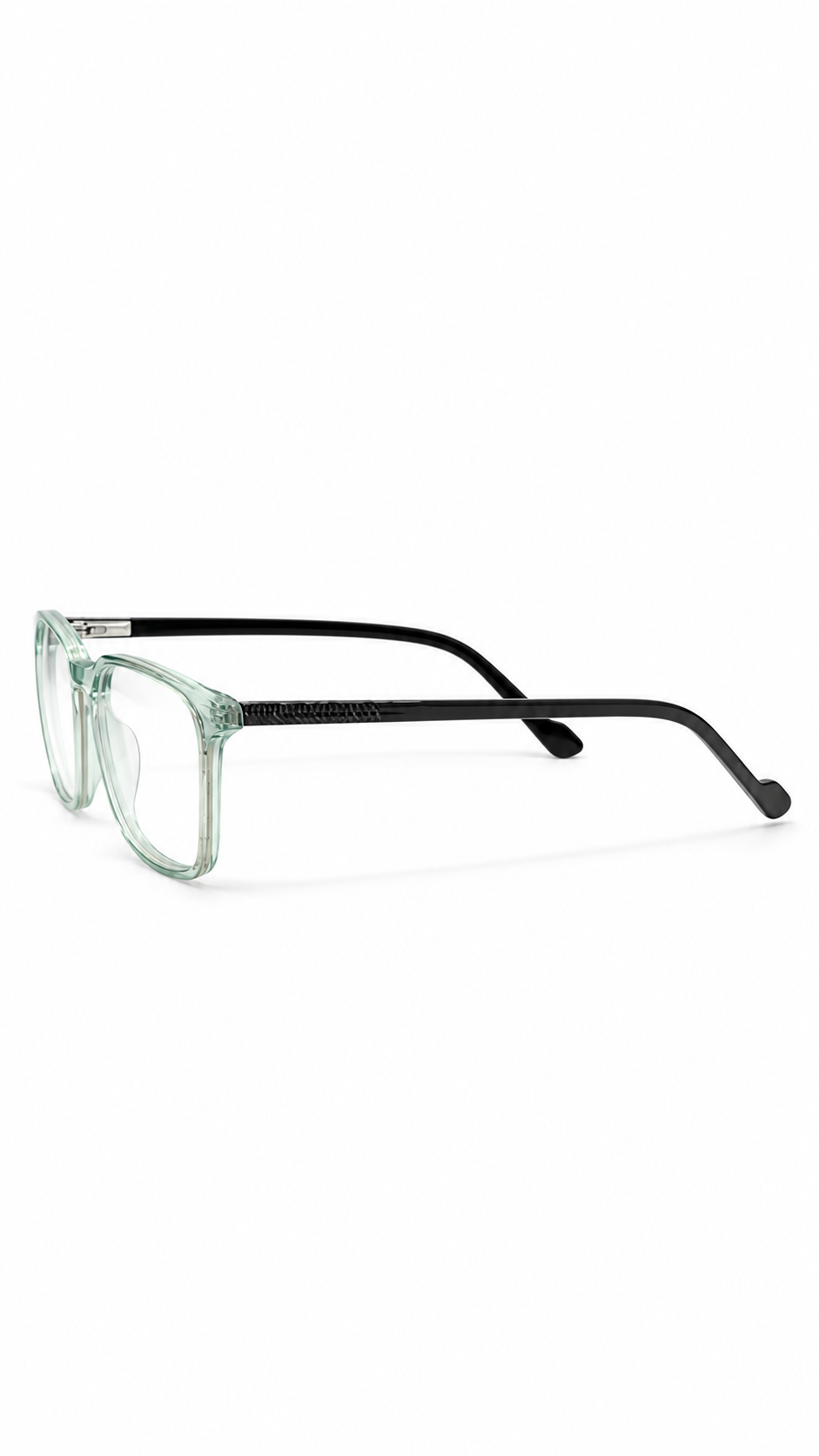 BA8023 Two-Tone Keyhole Square Optical Eyeglasses