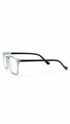 BA8023 Two-Tone Keyhole Square Optical Eyeglasses