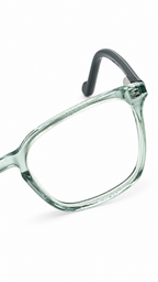 BA8023 Two-Tone Keyhole Square Optical Eyeglasses
