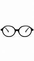 BA8022 Gloss Black Round Kids Glasses Frame C1 42-16-130