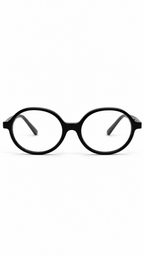 BA8022 Gloss Black Round Kids Glasses Frame C1 42-16-130