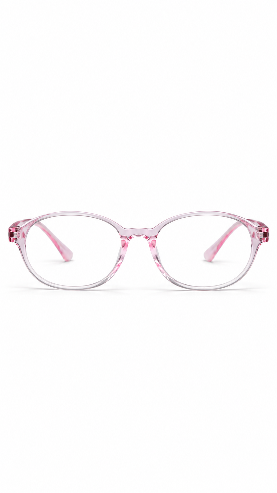 Capella CPK17 Crystal Pink Oval Kids Glasses Frame 43-17-122