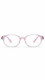Capella CPK17 Crystal Pink Oval Kids Glasses Frame 43-17-122
