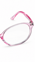 Capella CPK17 Crystal Pink Oval Kids Glasses Frame 43-17-122