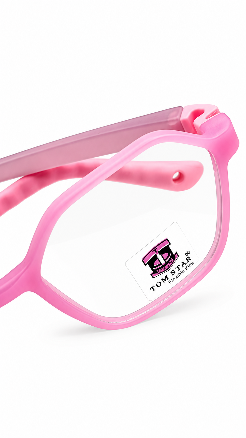 TOM STAR 76810 Flexible Kids Geometric Hexagon Eyeglasses