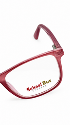 School Bus GF013 Translucent Dusty Rose Rectangular Kids Glasses Frame 46-16-130