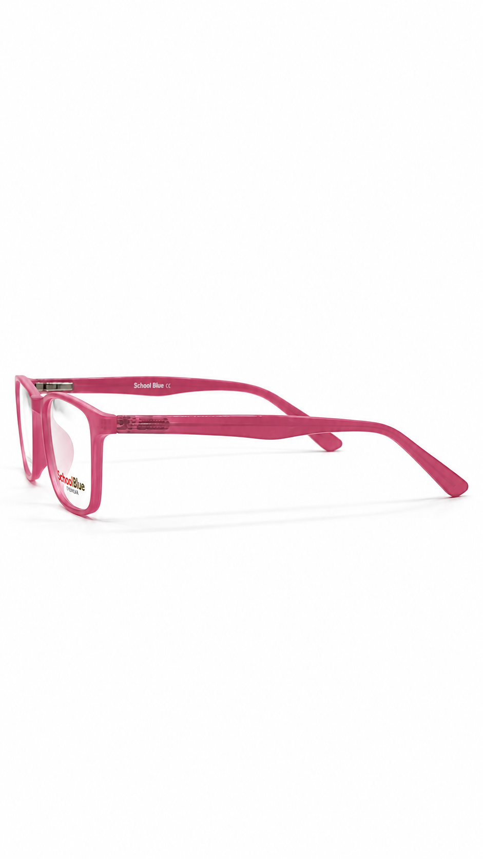 School Bus GF013 Translucent Dusty Rose Rectangular Kids Glasses Frame 46-16-130