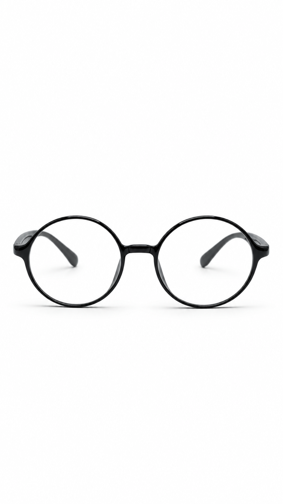 Play Classic Black Round Eyeglasses (Made in Korea)
