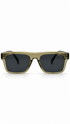 Prada Brown Gradient Square Sunglasses – Transparent Grey & Amber Frame