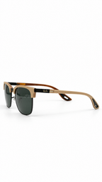 Ray-Ban Olive Browline Sunglasses with Dark Green Lenses