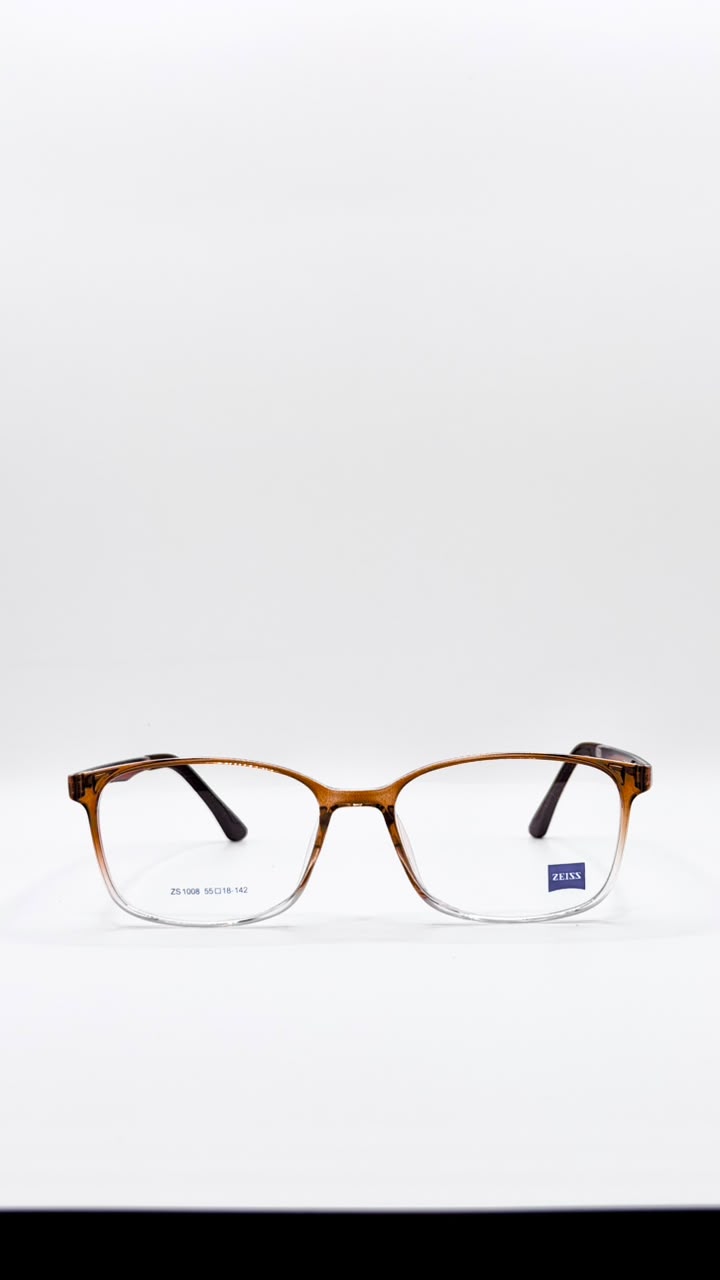 ZEISS ZS1008 Crystal Brown Gradient Square Eyeglass Frame –  Optical Eyewear